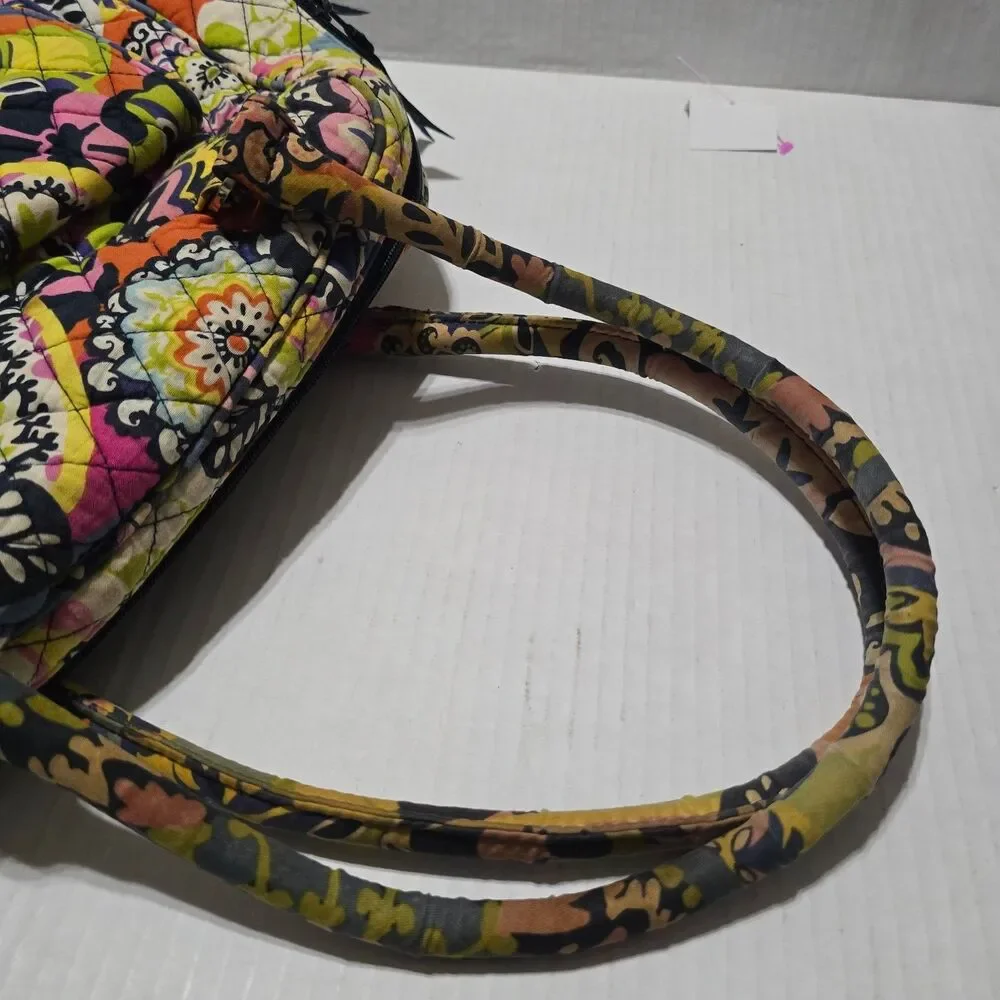 Vera Bradley Women's Multi-Color Quilted Satchel Handbag Top Handle Bag - Picture 12 of 12